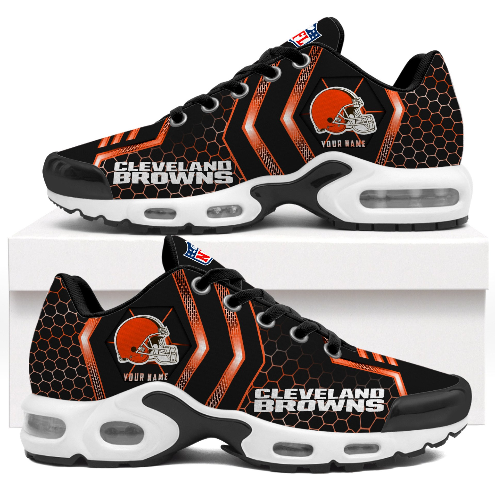 Ideafootwear Cleveland Browns TN Shoes Sneakers For Men And Women