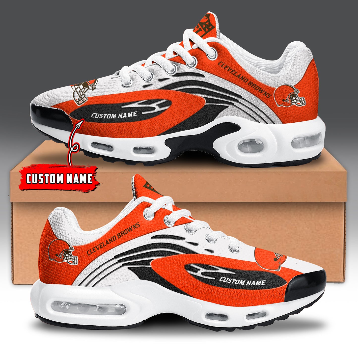 Ideafootwear Cleveland Browns TN Shoes Sneakers For Men And Women