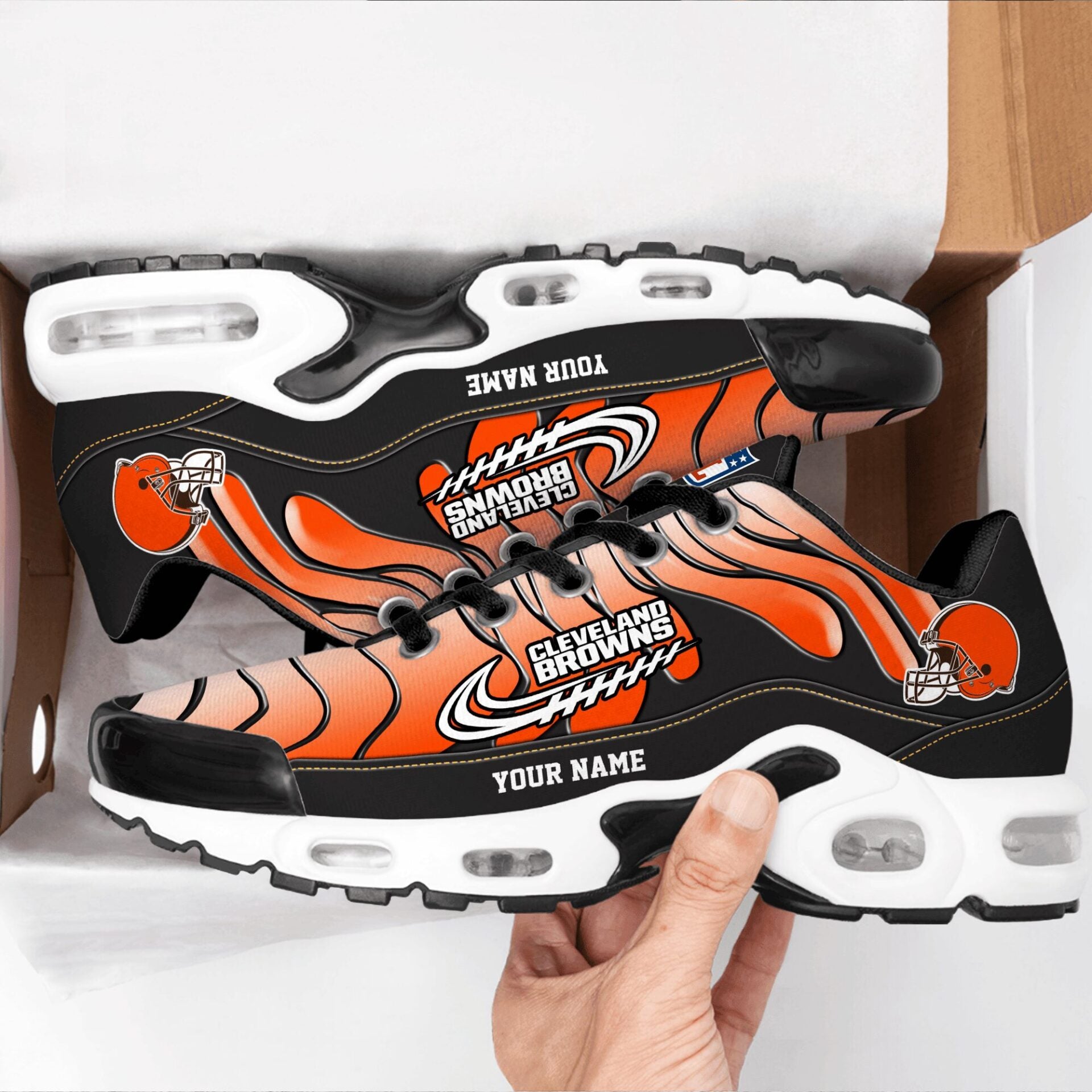 Ideafootwear Cleveland Browns TN Shoes Sneakers For Men And Women