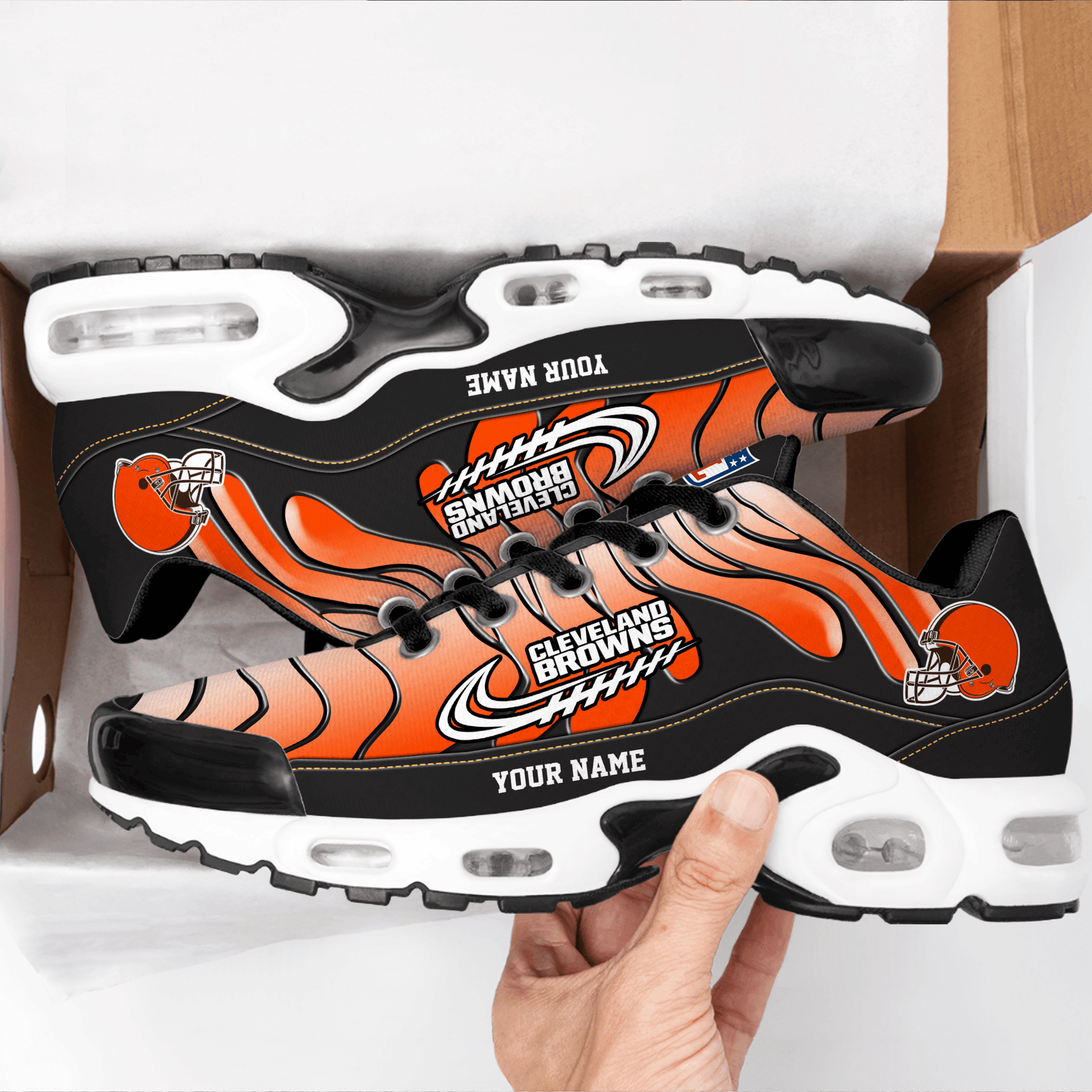 Ideafootwear Cleveland Browns TN Shoes Sneakers For Men And Women