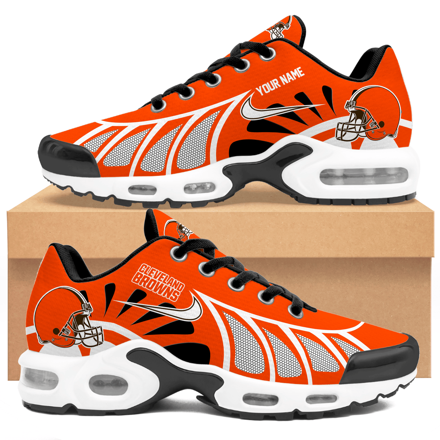 Ideafootwear Cleveland Browns TN Shoes Sneakers For Men And Women