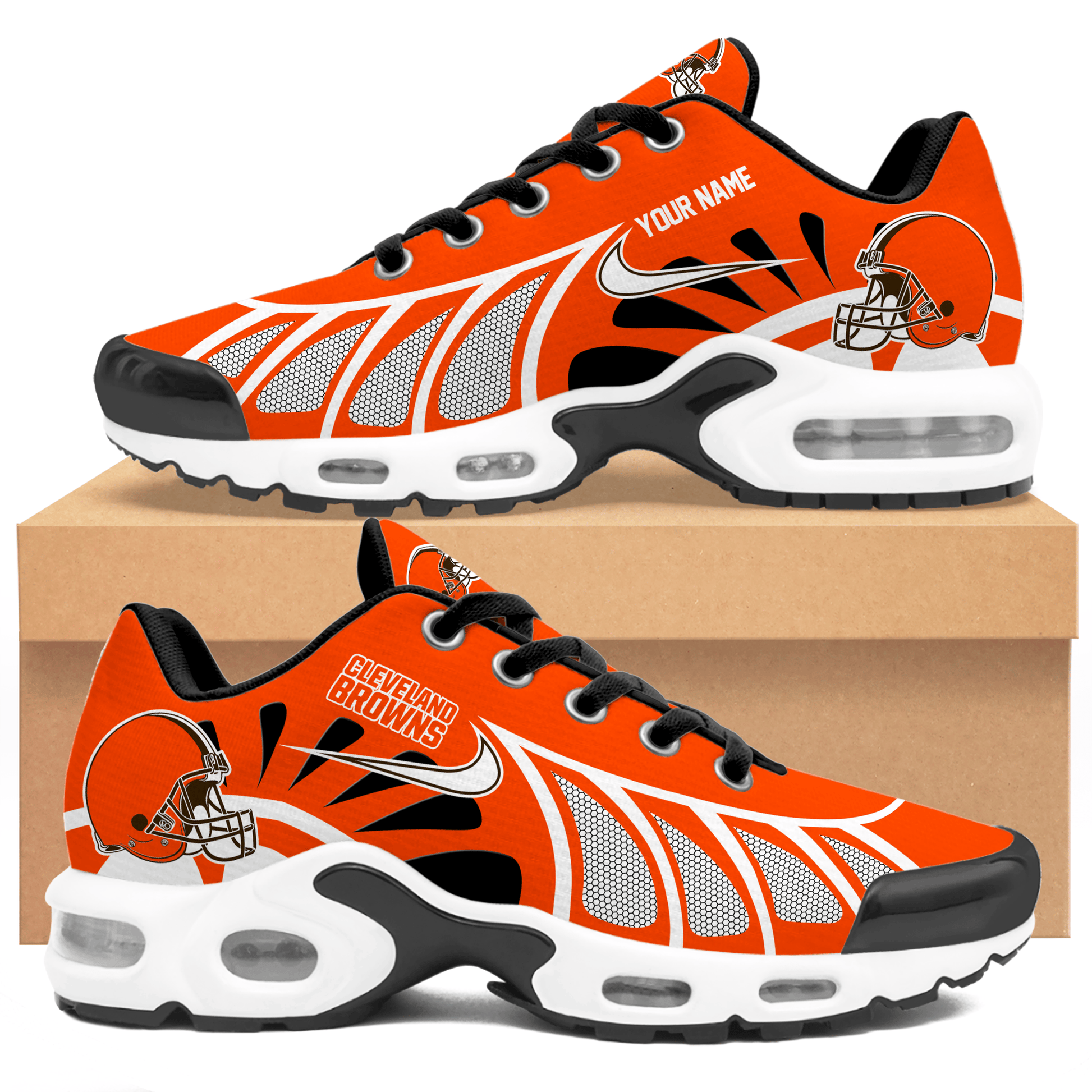 Ideafootwear Cleveland Browns TN Shoes Sneakers For Men And Women