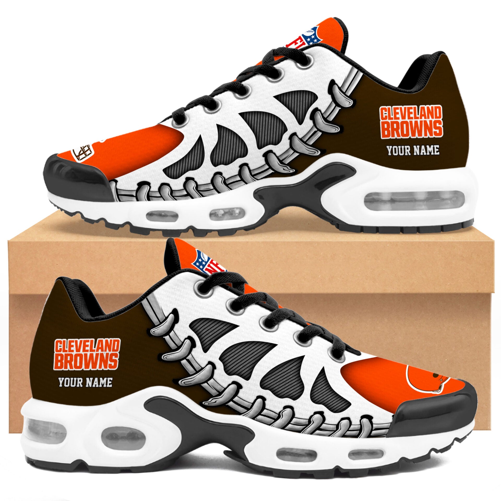 Ideafootwear Cleveland Browns TN Shoes Sneakers For Men And Women