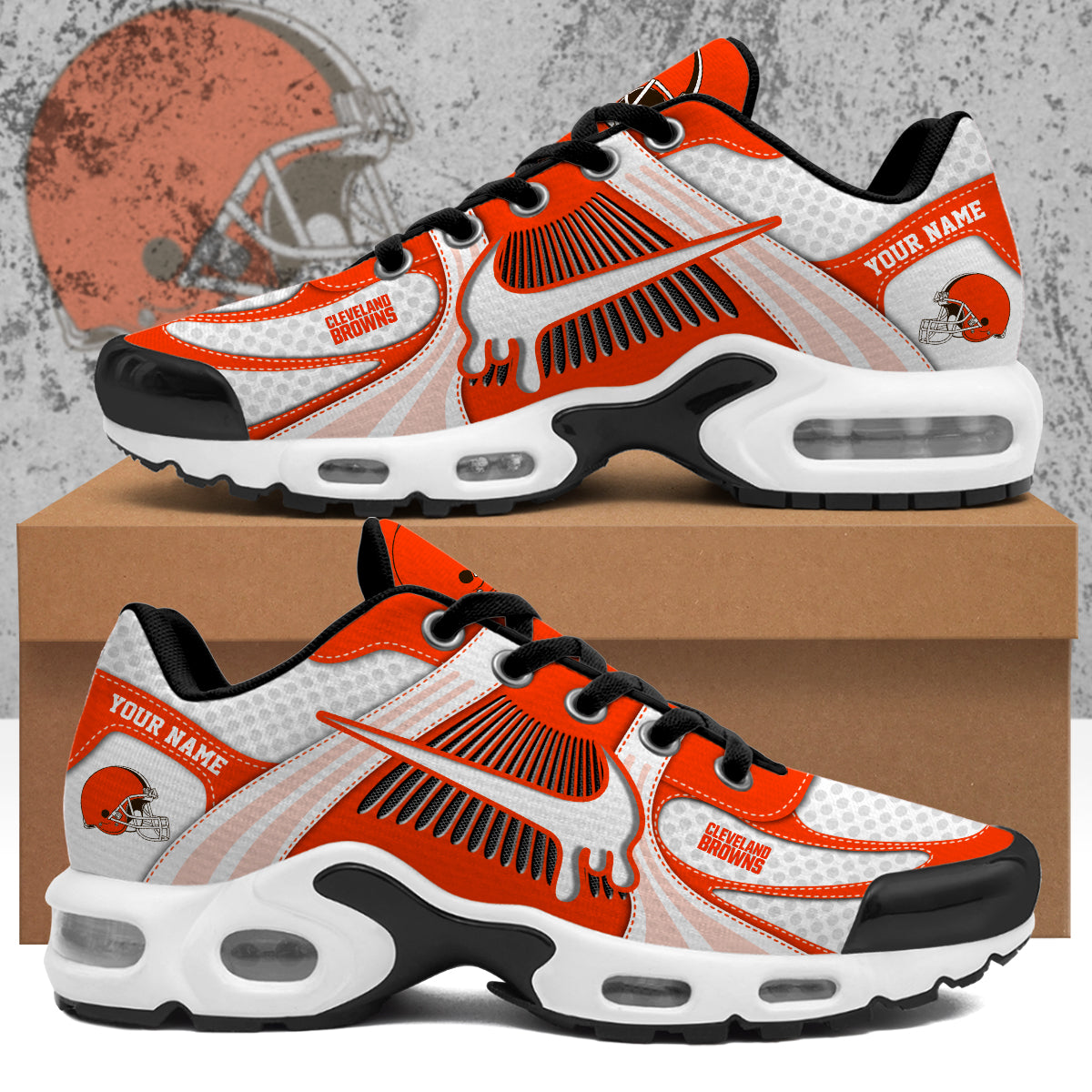 Ideafootwear Cleveland Browns TN Shoes Sneakers For Men And Women
