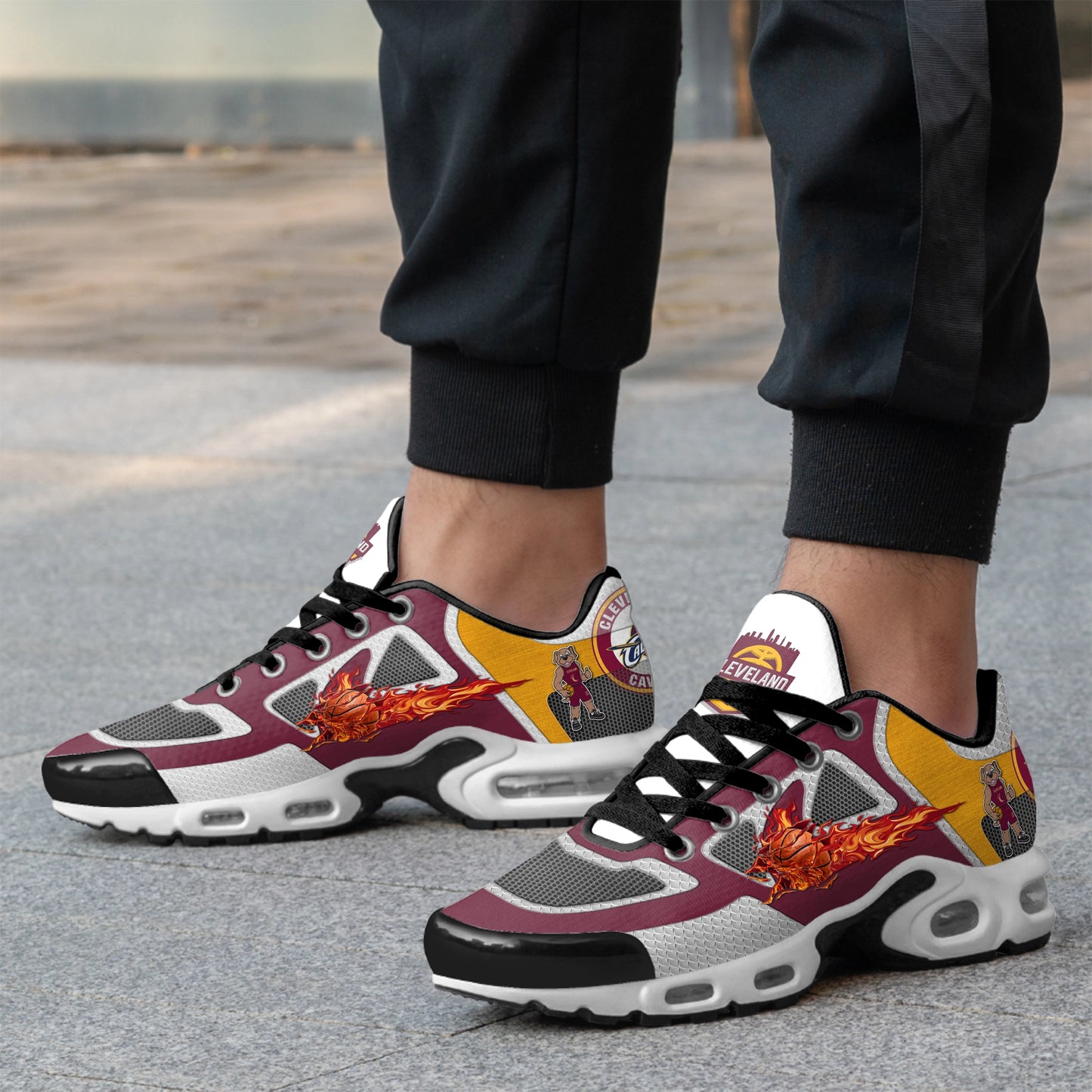 Ideafootwear Cleveland Cavaliers TN Shoes Sneakers For Men And Women