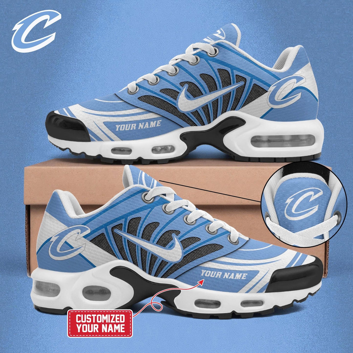 Ideafootwear Cleveland Cavaliers TN Shoes Sneakers For Men And Women