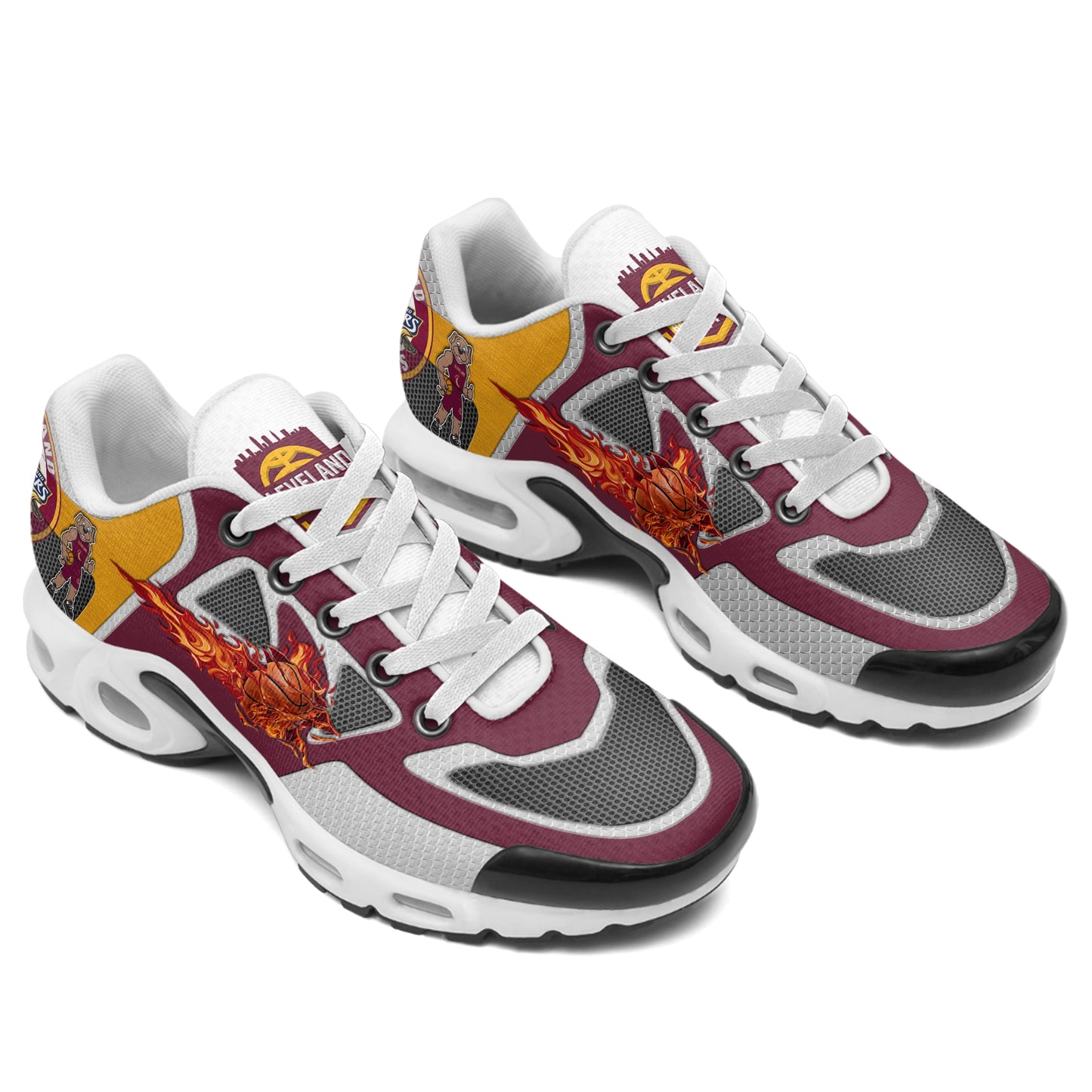 Ideafootwear Cleveland Cavaliers TN Shoes Sneakers For Men And Women