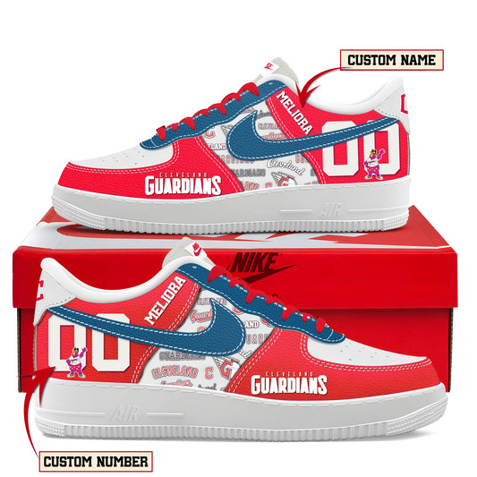 Ideafootwear Cleveland Guardians Air Low-Top Sneakers Shoes For Men And Women 1