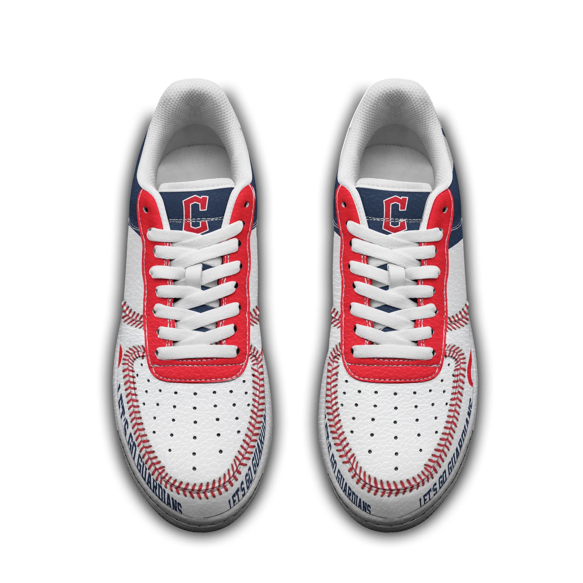 Ideafootwear Cleveland Guardians Air Low-Top Sneakers Shoes For Men And Women 2