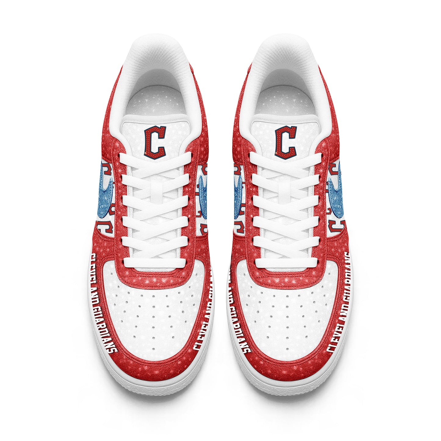 Ideafootwear Cleveland Guardians Air Low-Top Sneakers Shoes For Men And Women 4