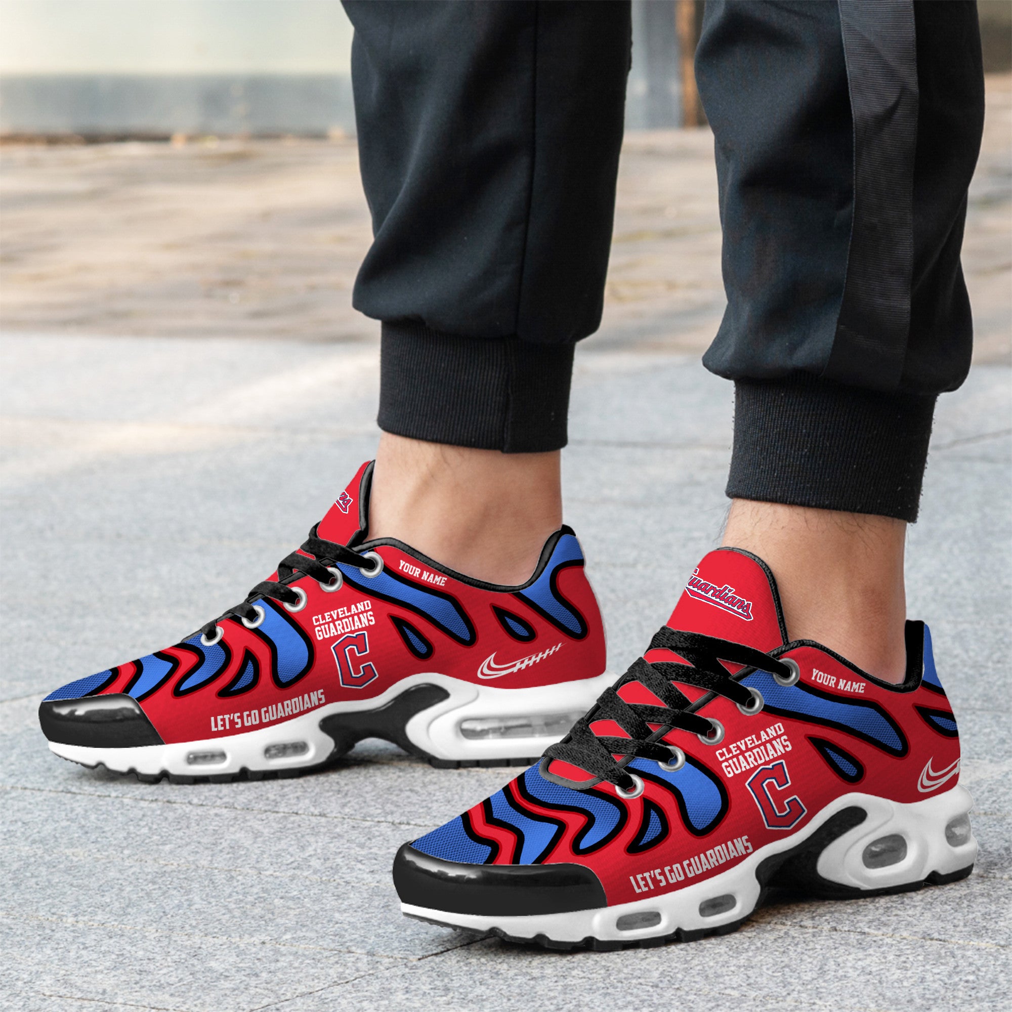 Ideafootwear Cleveland Guardians TN Shoes Sneakers For Men And Women