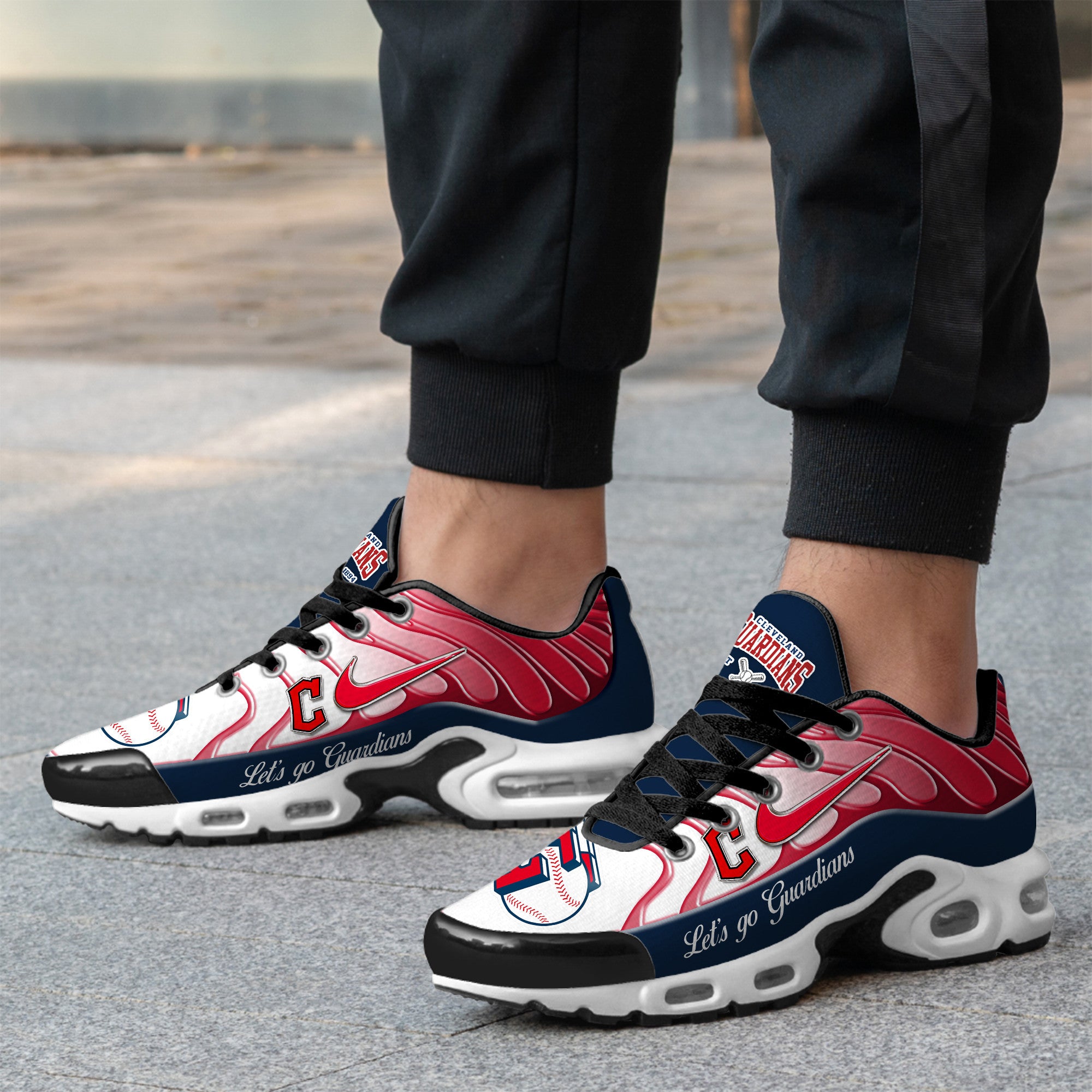 Ideafootwear Cleveland Guardians TN Shoes Sneakers For Men And Women