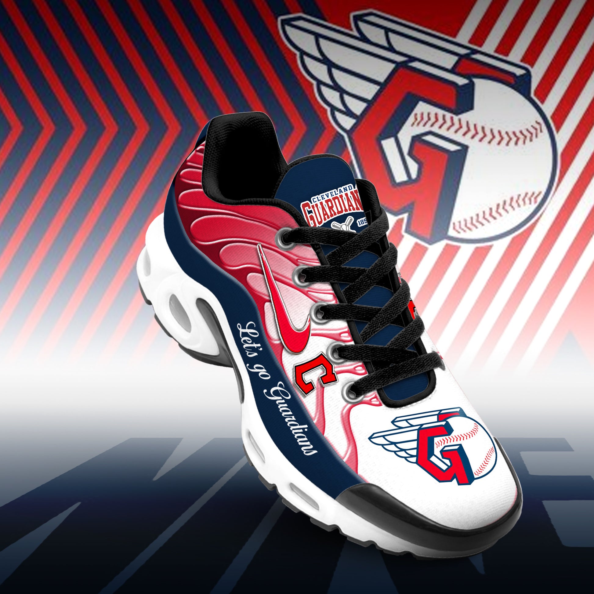 Ideafootwear Cleveland Guardians TN Shoes Sneakers For Men And Women