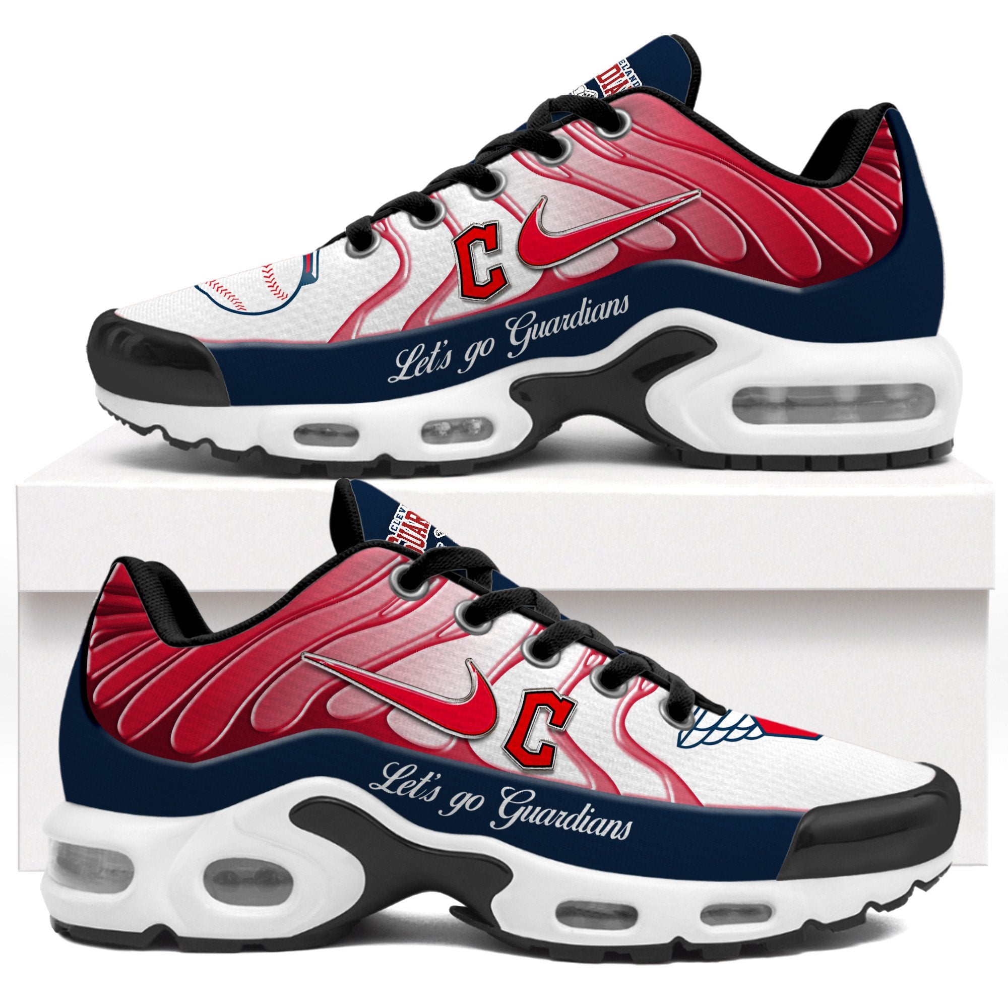 Ideafootwear Cleveland Guardians TN Shoes Sneakers For Men And Women