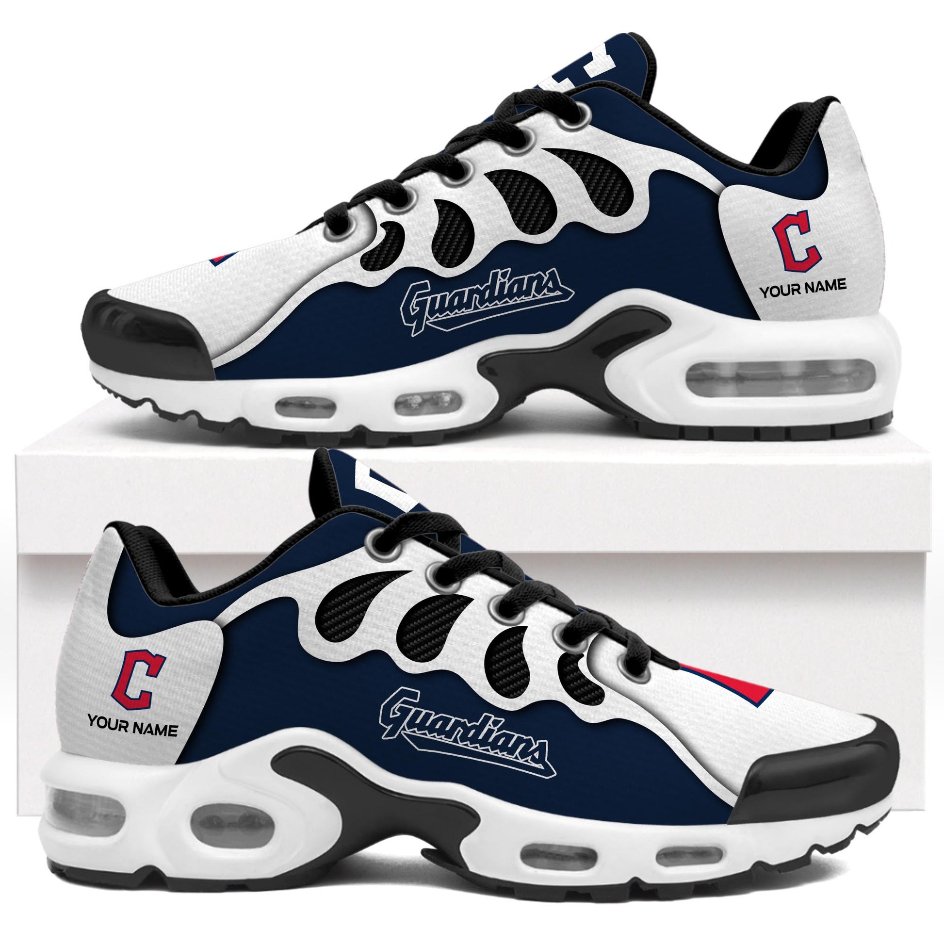Ideafootwear Cleveland Guardians TN Shoes Sneakers For Men And Women