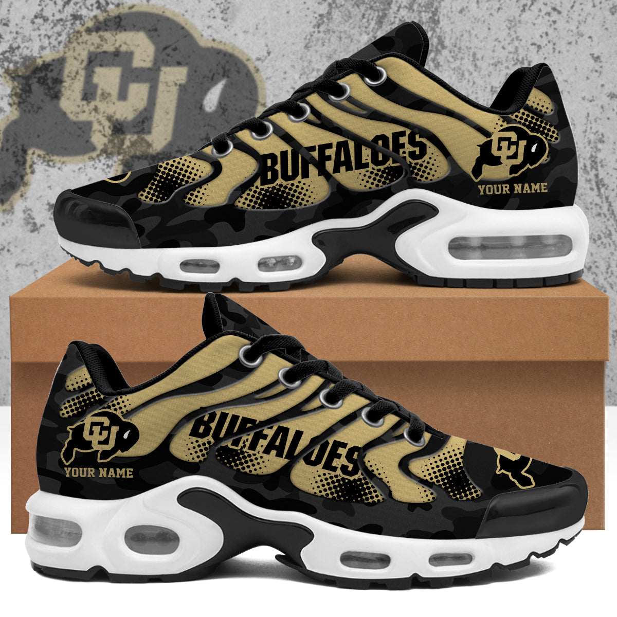 Ideafootwear Colorado Buffaloes TN Shoes Sneakers For Men And Women