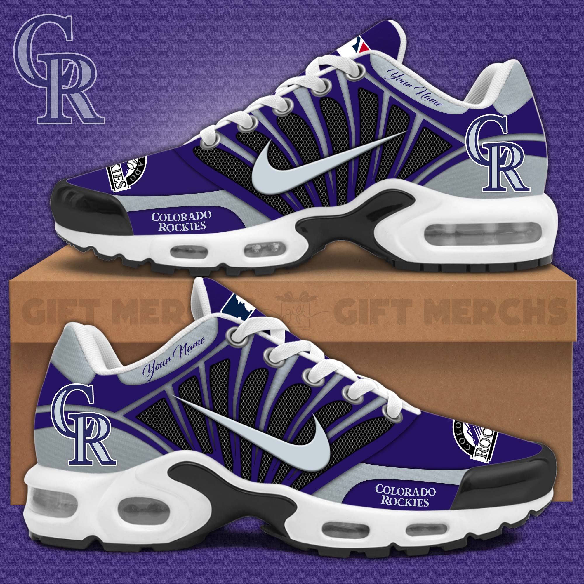 Ideafootwear Colorado Rockies TN Shoes Sneakers For Men And Women