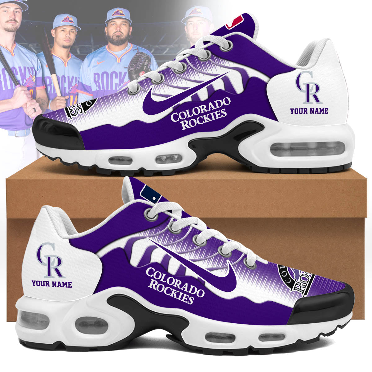 Ideafootwear Colorado Rockies TN Shoes Sneakers For Men And Women