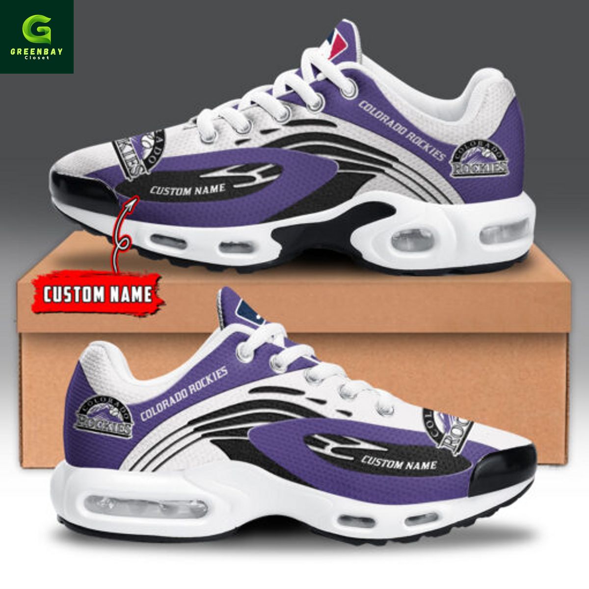 Ideafootwear Colorado Rockies TN Shoes Sneakers For Men And Women