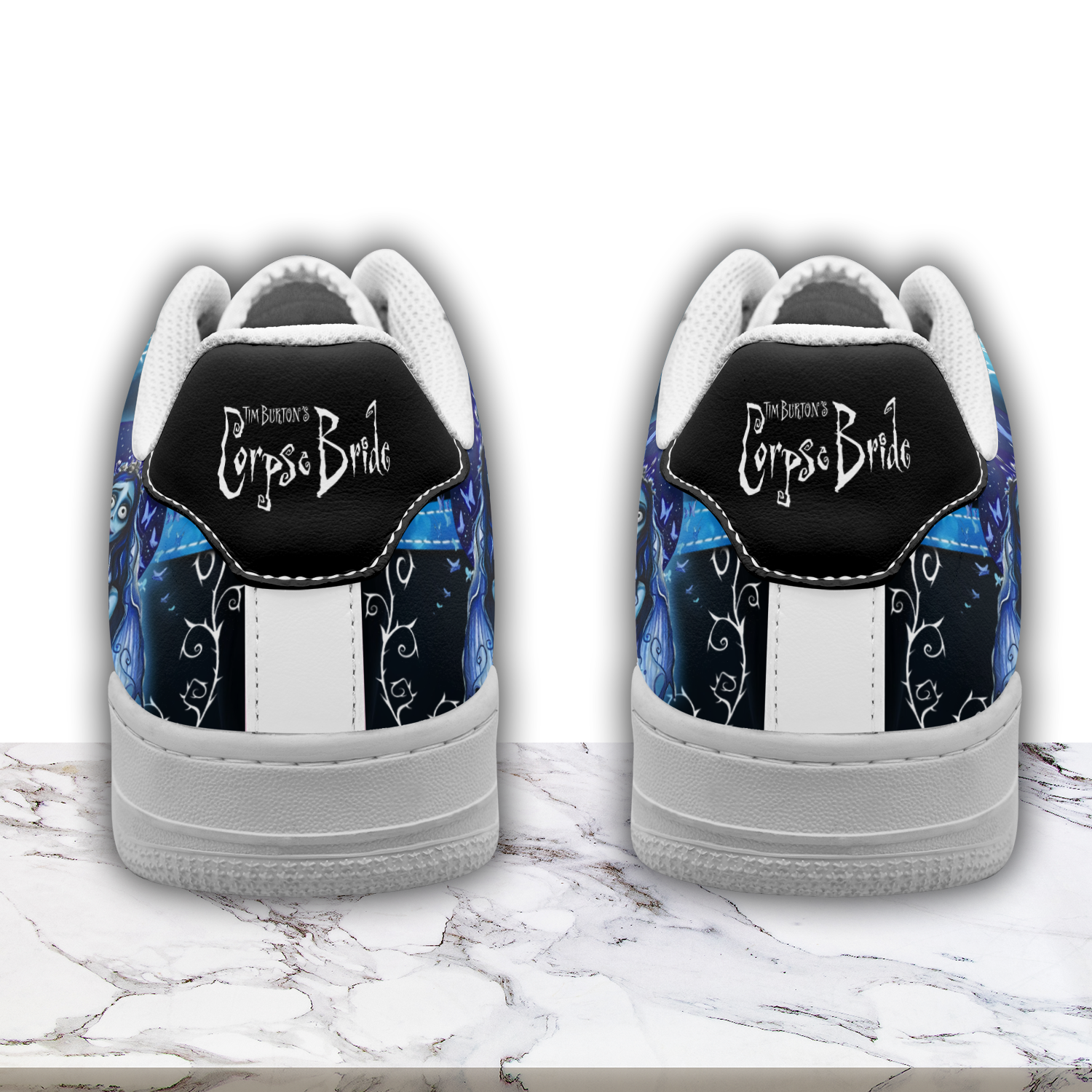 Ideafootwear Corpse Bride x Halloween Air Low-Top Sneakers Shoes For Men And Women 3