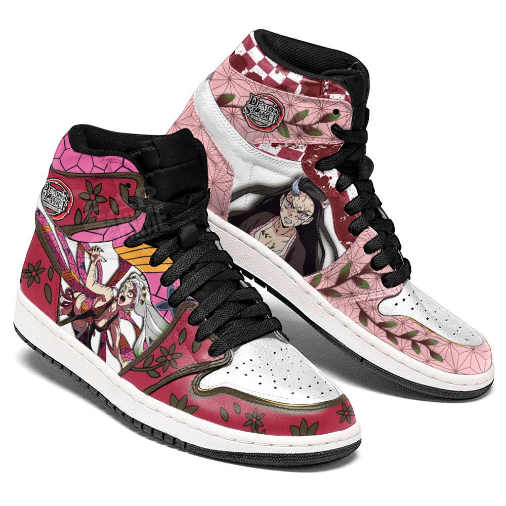 Ideafootwear Daki and Nezuko AJ1 High Sneakers Shoes For Men And Women