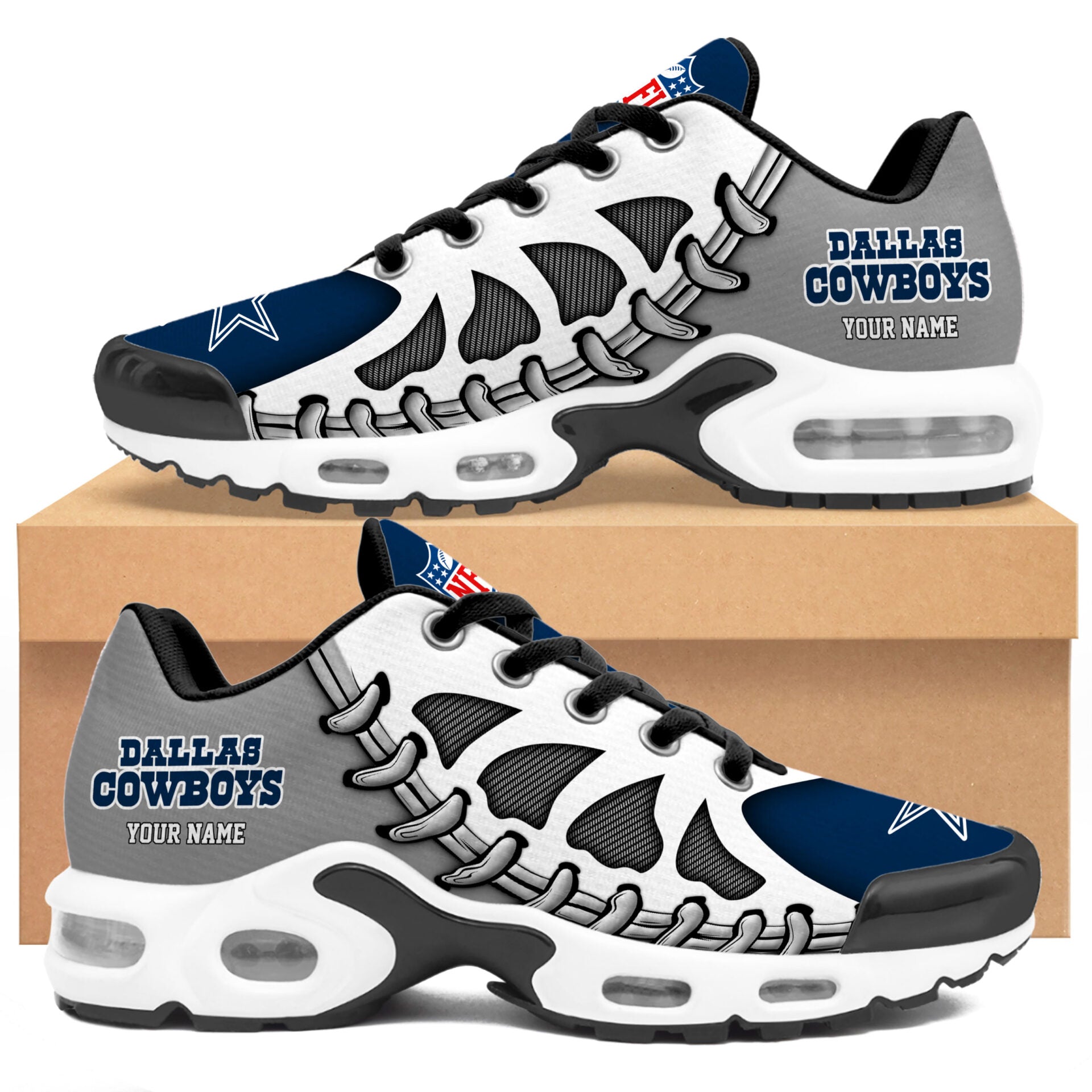 Ideafootwear Dallas Cowboys TN Shoes Sneakers For Men And Women