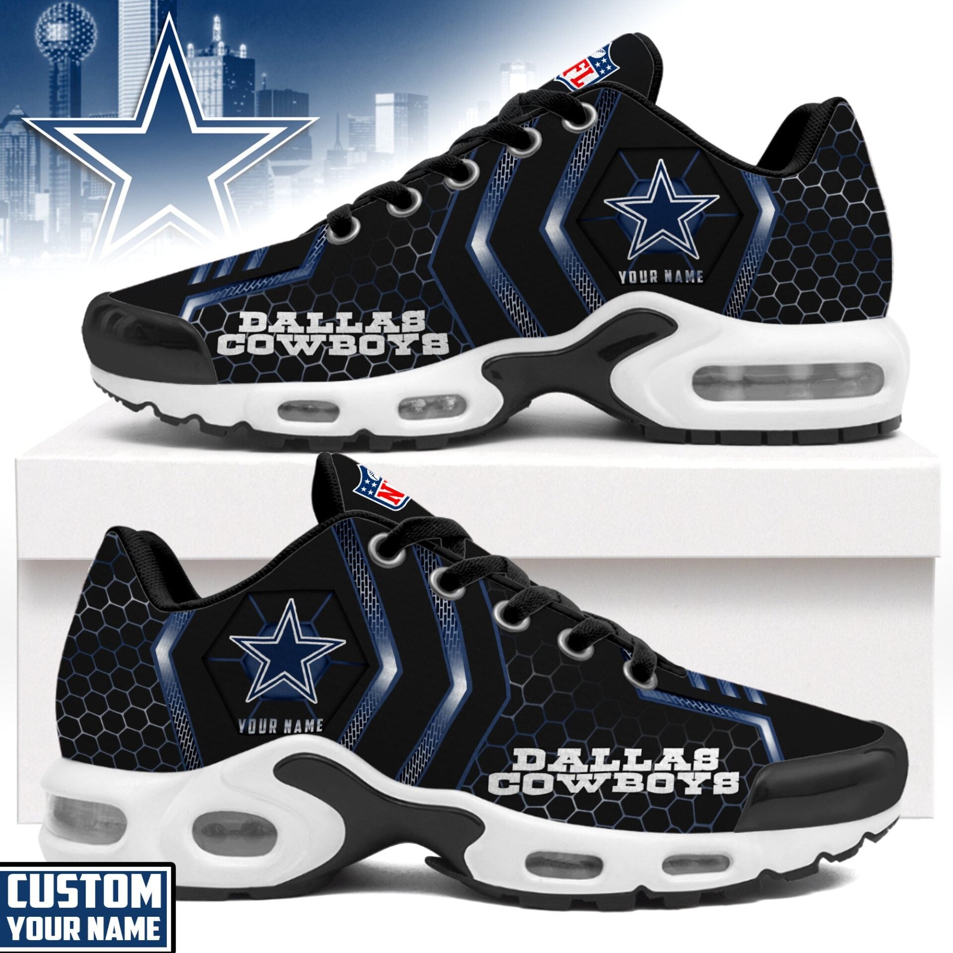 Ideafootwear Dallas Cowboys TN Shoes Sneakers For Men And Women