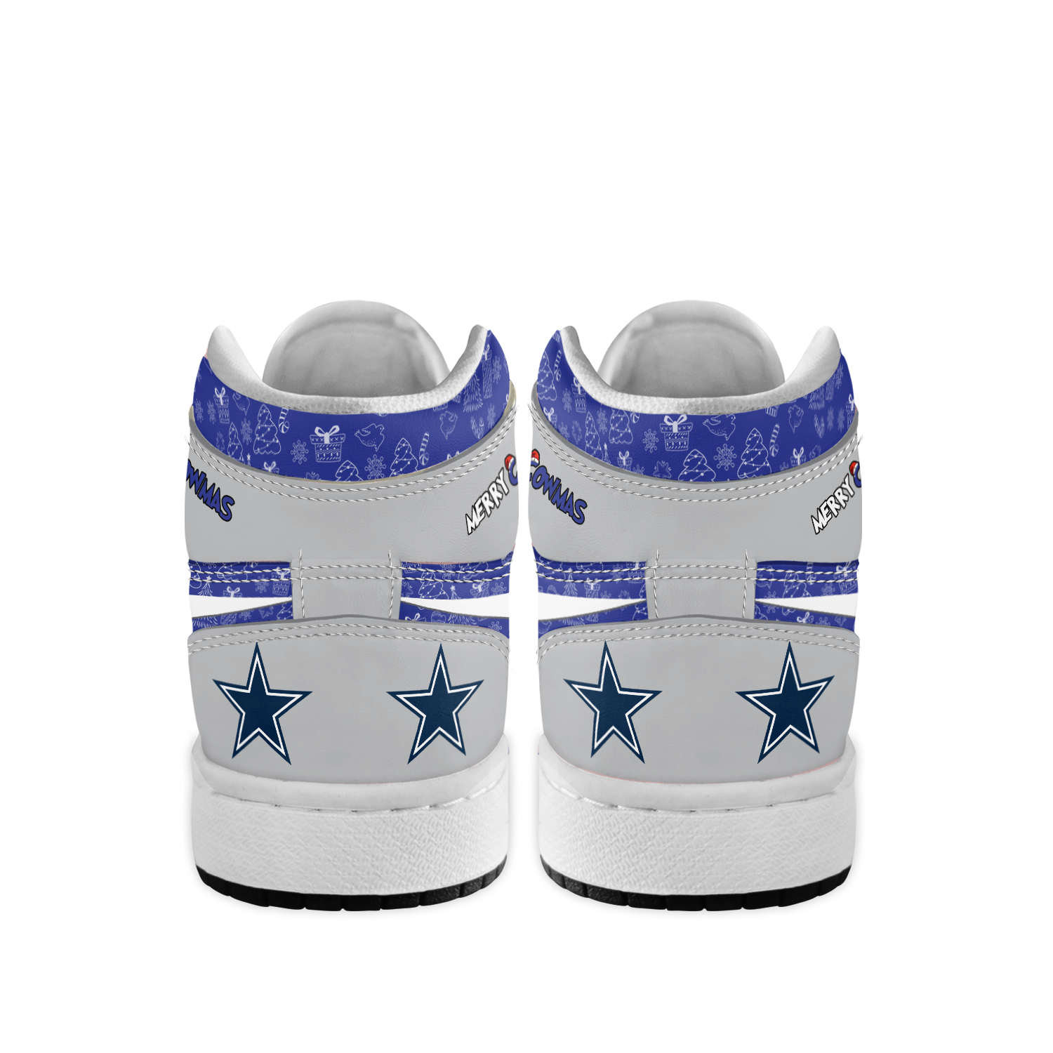 Ideafootwear Dallas Cowboys x The Grinch x Christmas AJ1 High Sneakers Shoes For Men And Women