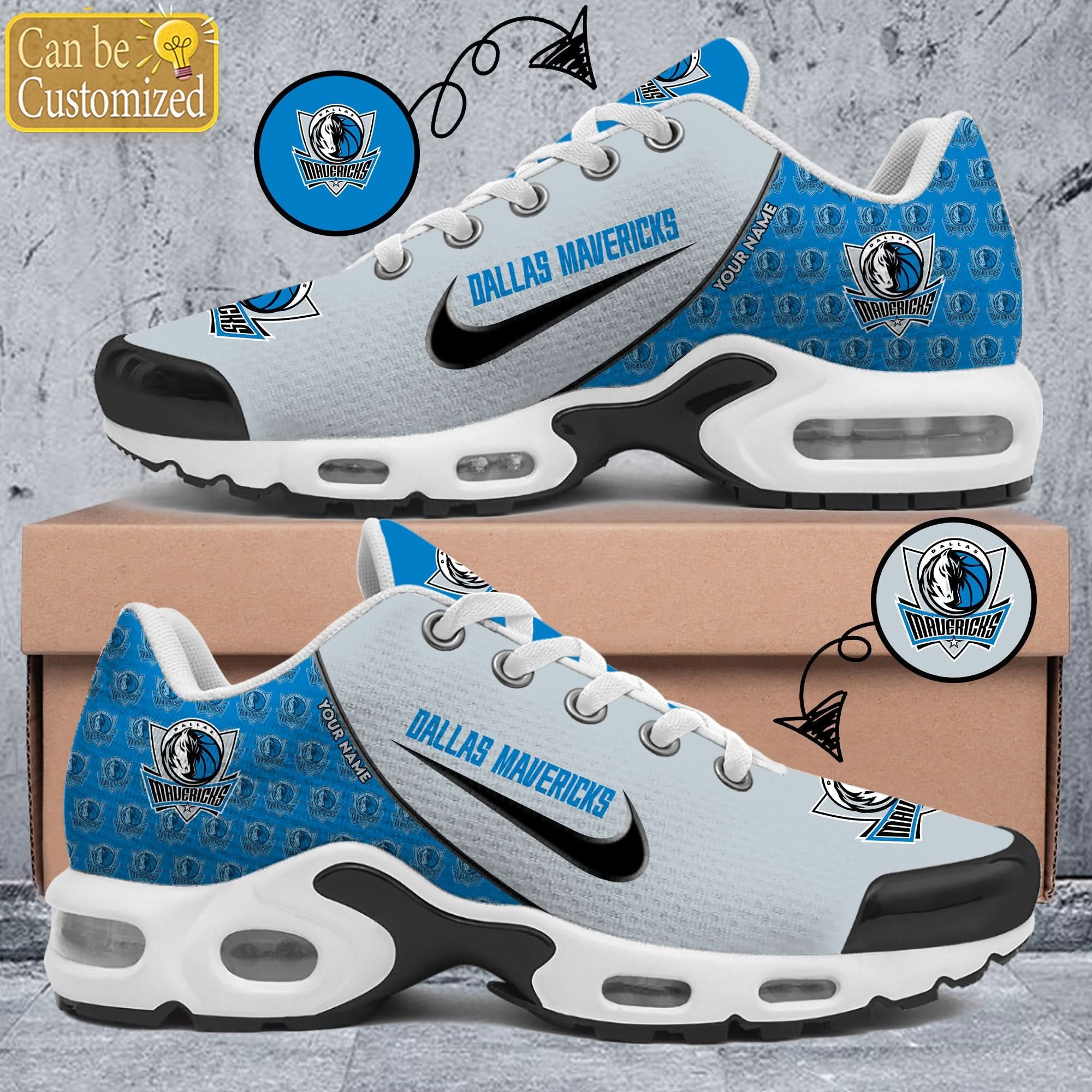 Ideafootwear Dallas Mavericks TN Shoes Sneakers For Men And Women