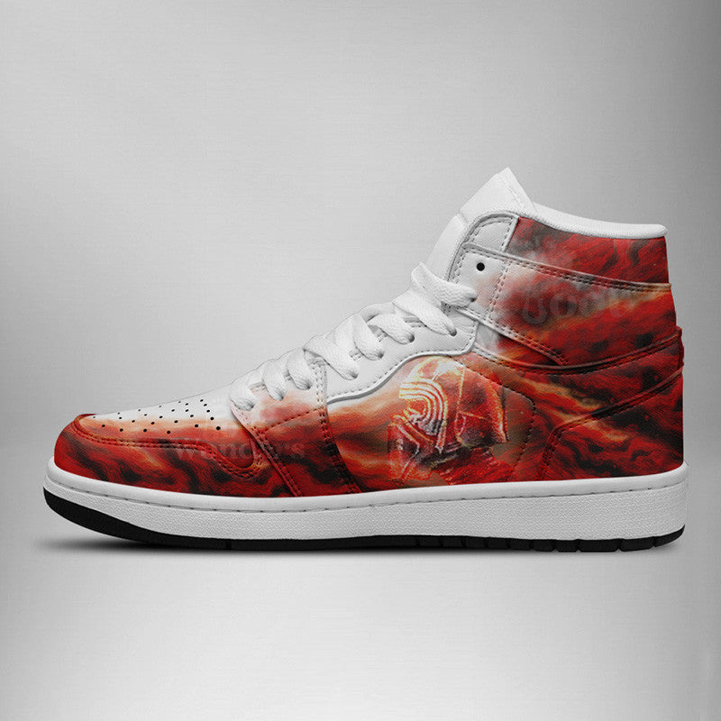 Ideafootwear Dark Side AJ1 High Sneakers Shoes For Men And Women