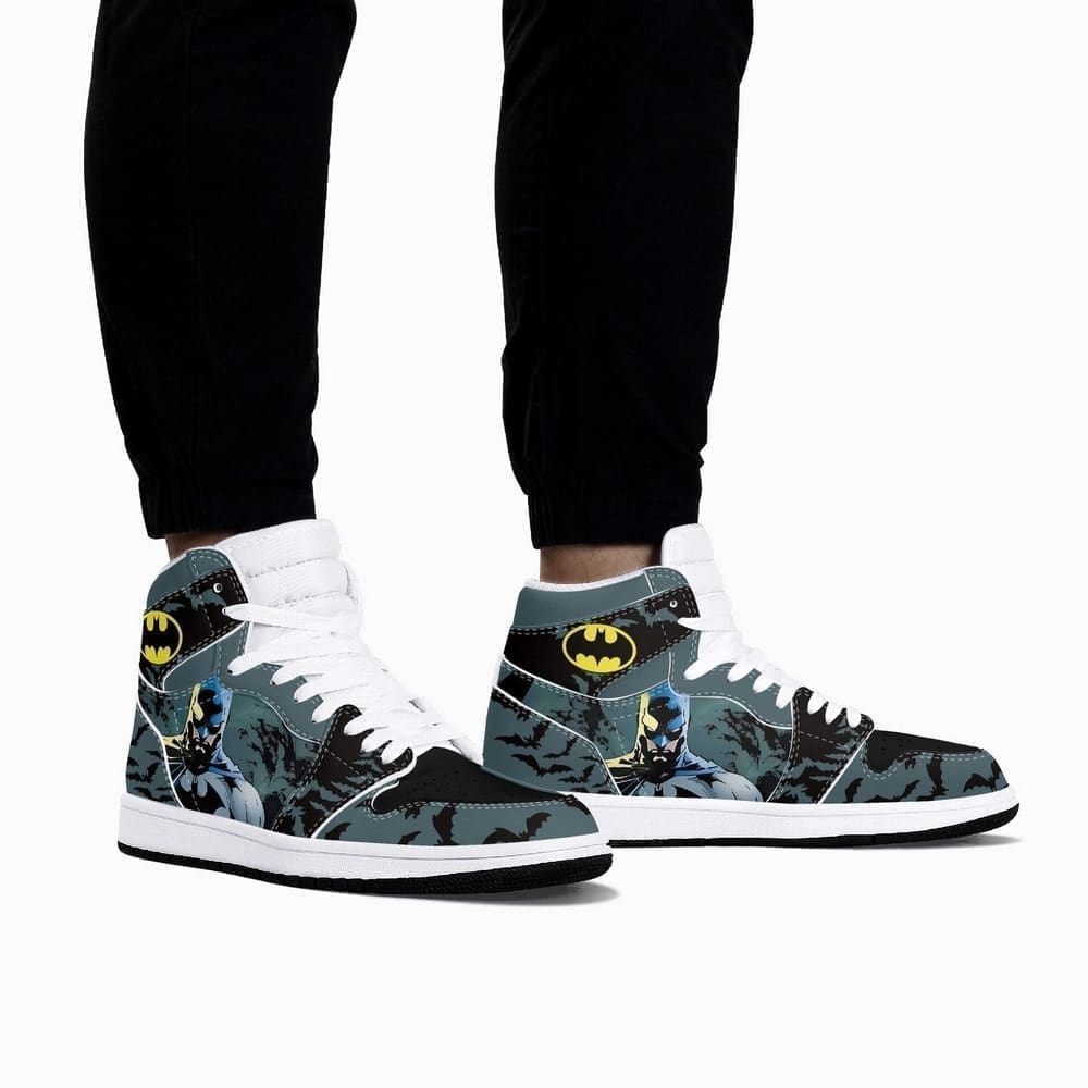 Ideafootwear DC Batman AJ1 High Sneakers Shoes For Men And Women