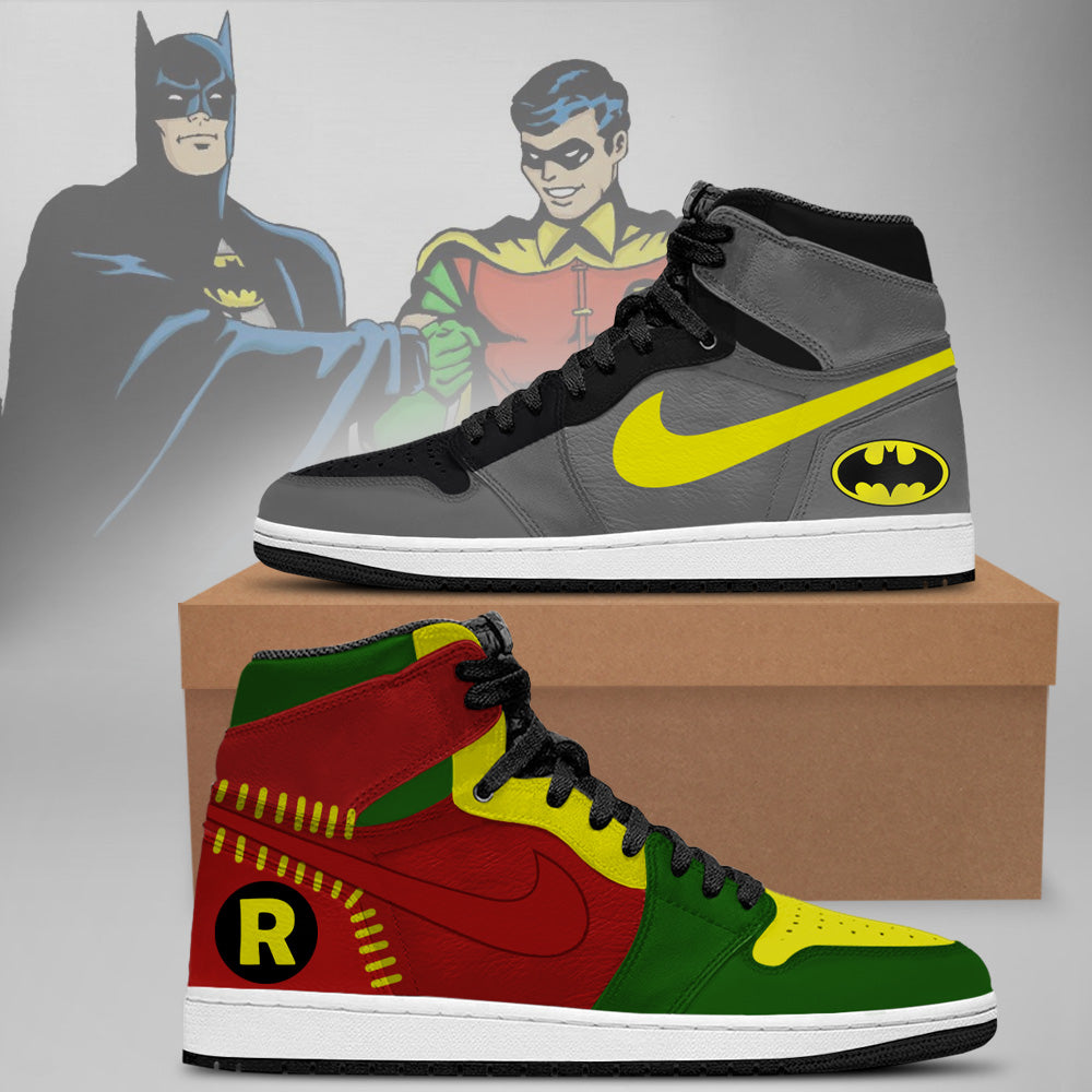 Ideafootwear DC Batman & Robin AJ1 High Sneakers Shoes For Men And Women
