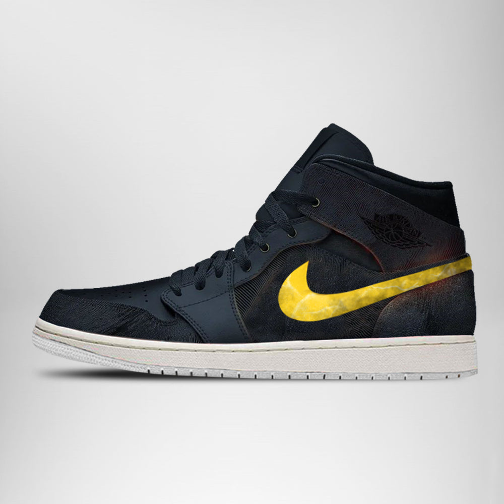 Ideafootwear DC Black Adam AJ1 High Sneakers Shoes For Men And Women