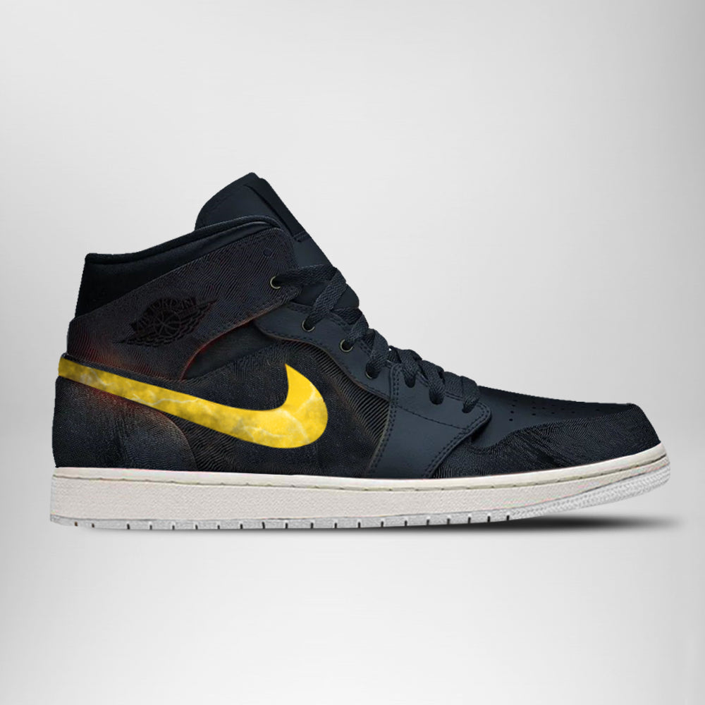 Ideafootwear DC Black Adam AJ1 High Sneakers Shoes For Men And Women