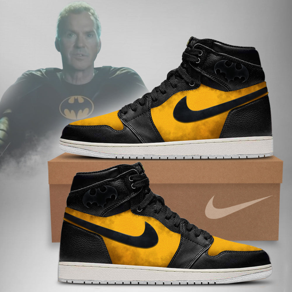 Ideafootwear DC Justice League Batman AJ1 High Sneakers Shoes For Men And Women