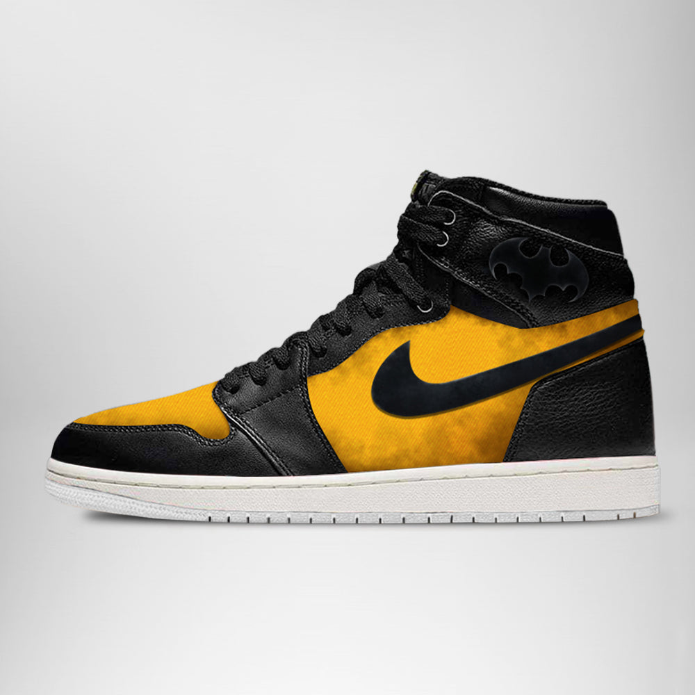 Ideafootwear DC Justice League Batman AJ1 High Sneakers Shoes For Men And Women
