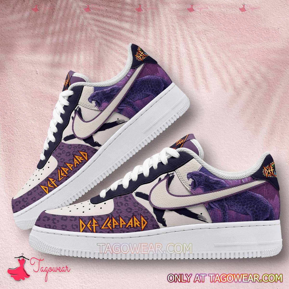 Ideafootwear Def Leppard Air Low-Top Sneakers Shoes For Men And Women 2