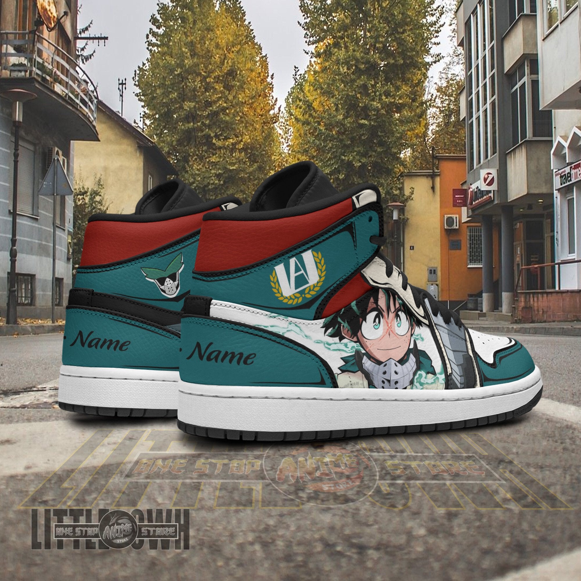 Ideafootwear Deku AJ1 High Sneakers Shoes For Men And Women