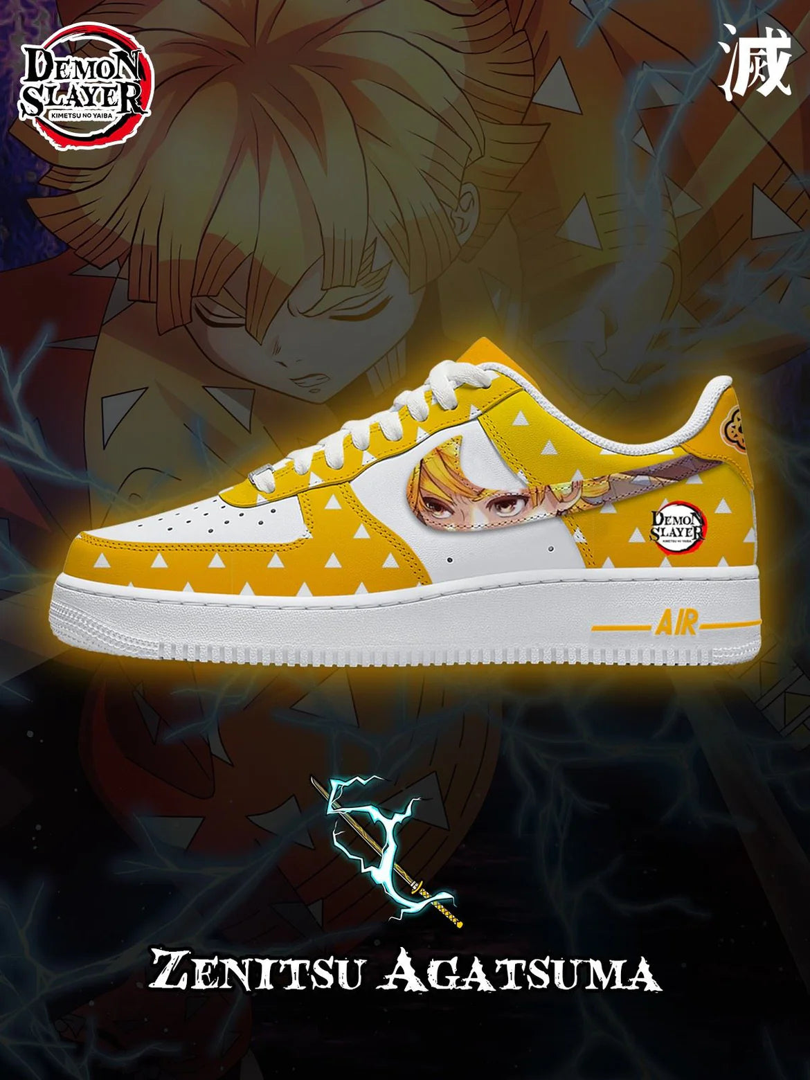 Ideafootwear Demon Slayer Air Low-Top Sneakers Shoes For Men And Women 1