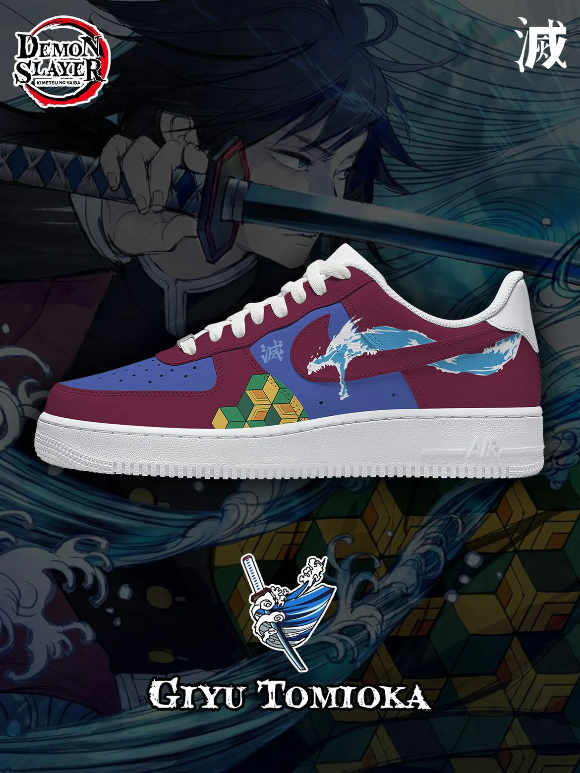 Ideafootwear Demon Slayer  Air Low-Top Sneakers Shoes For Men And Women 1