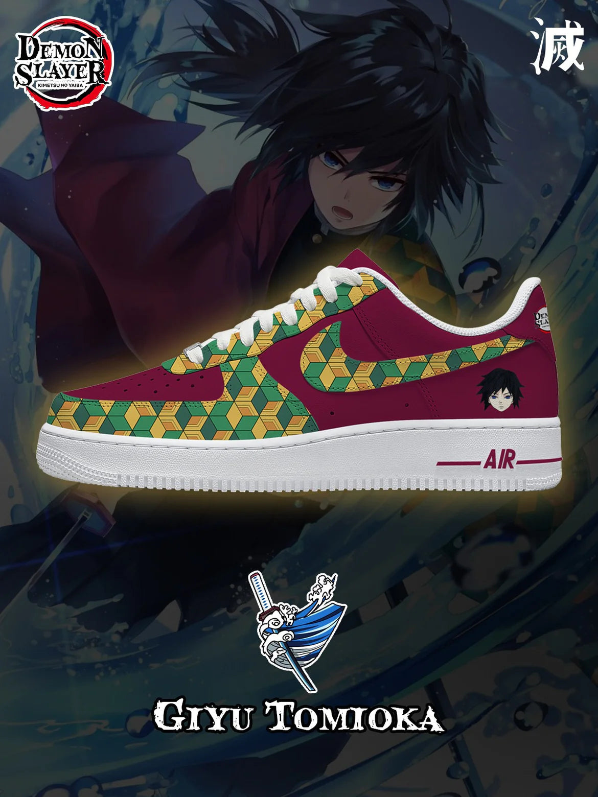 Ideafootwear Demon Slayer Air Low-Top Sneakers Shoes For Men And Women 1