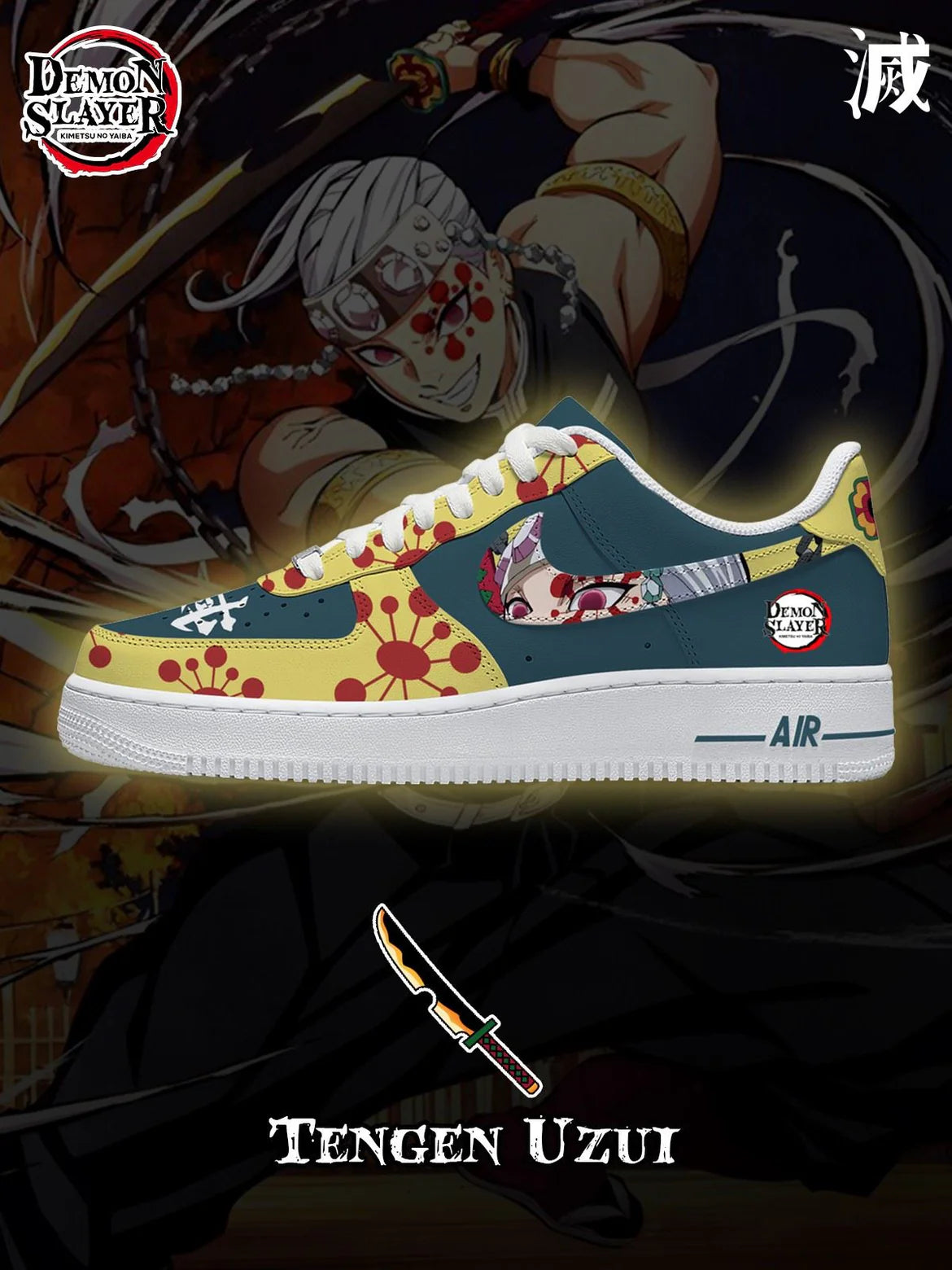 Ideafootwear Demon Slayer Air Low-Top Sneakers Shoes For Men And Women 1