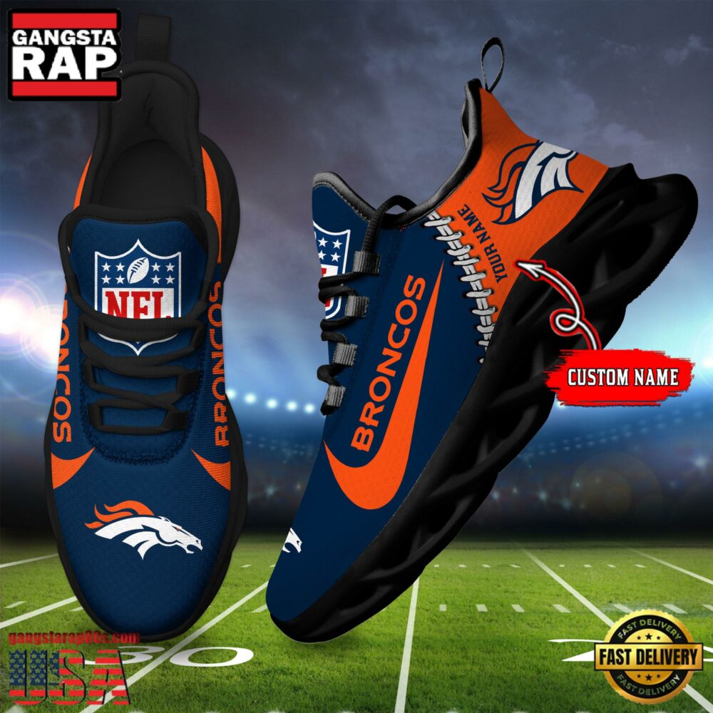 Ideafootwear Denver Broncos Max Soul Shoes Sneakers For Men And Women