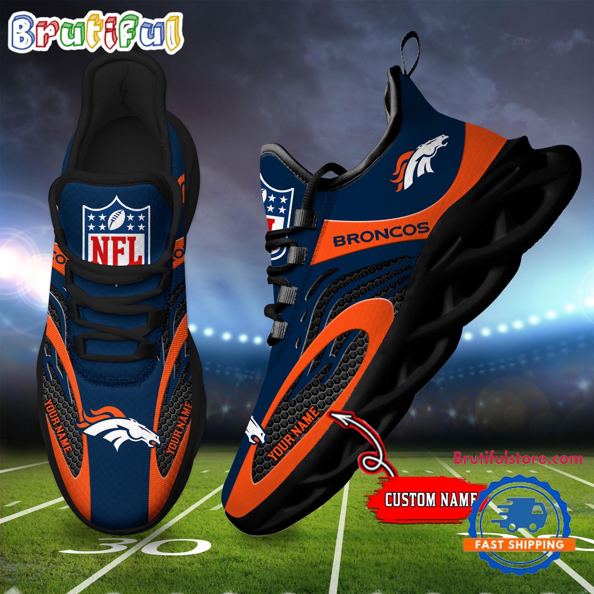 Ideafootwear Denver Broncos Max Soul Shoes Sneakers For Men And Women