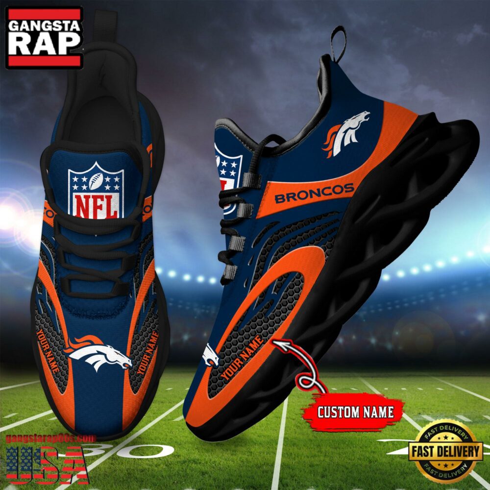 Ideafootwear Denver Broncos Max Soul Shoes Sneakers For Men And Women