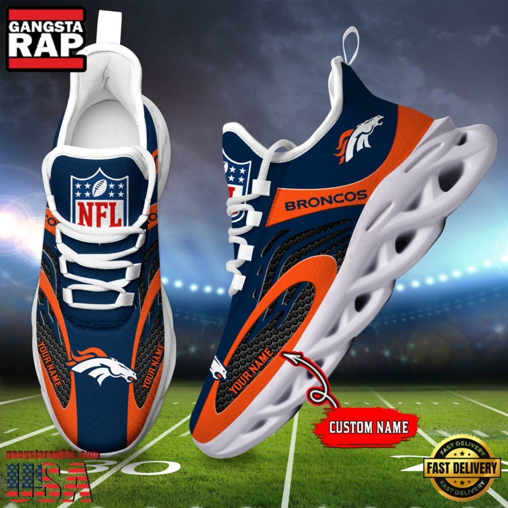 Ideafootwear Denver Broncos Max Soul Shoes Sneakers For Men And Women