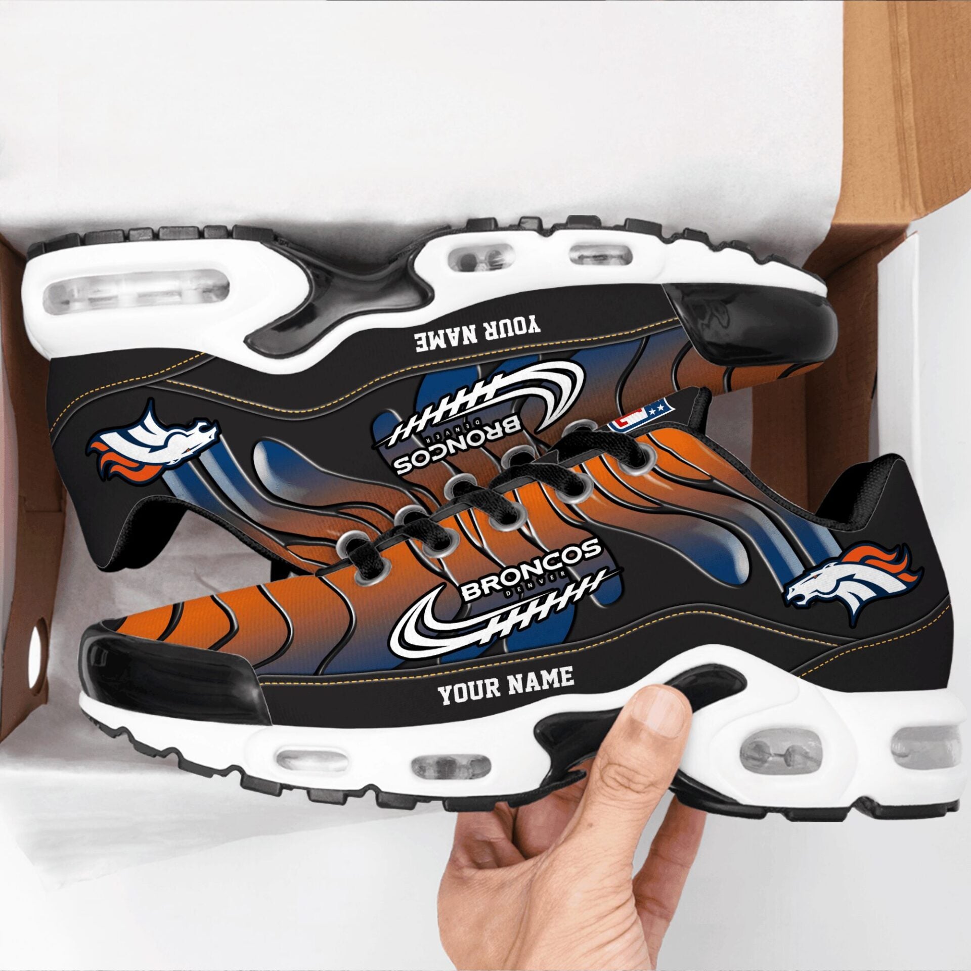Ideafootwear Denver Broncos TN Shoes Sneakers For Men And Women
