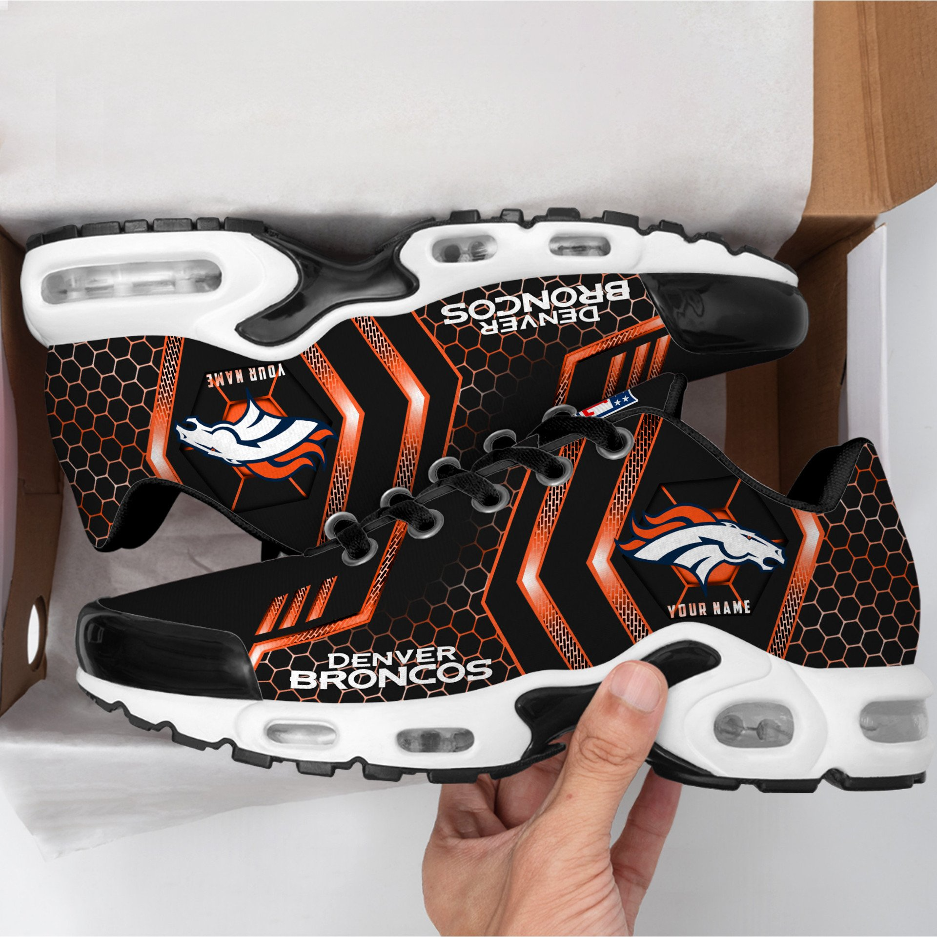 Ideafootwear Denver Broncos TN Shoes Sneakers For Men And Women