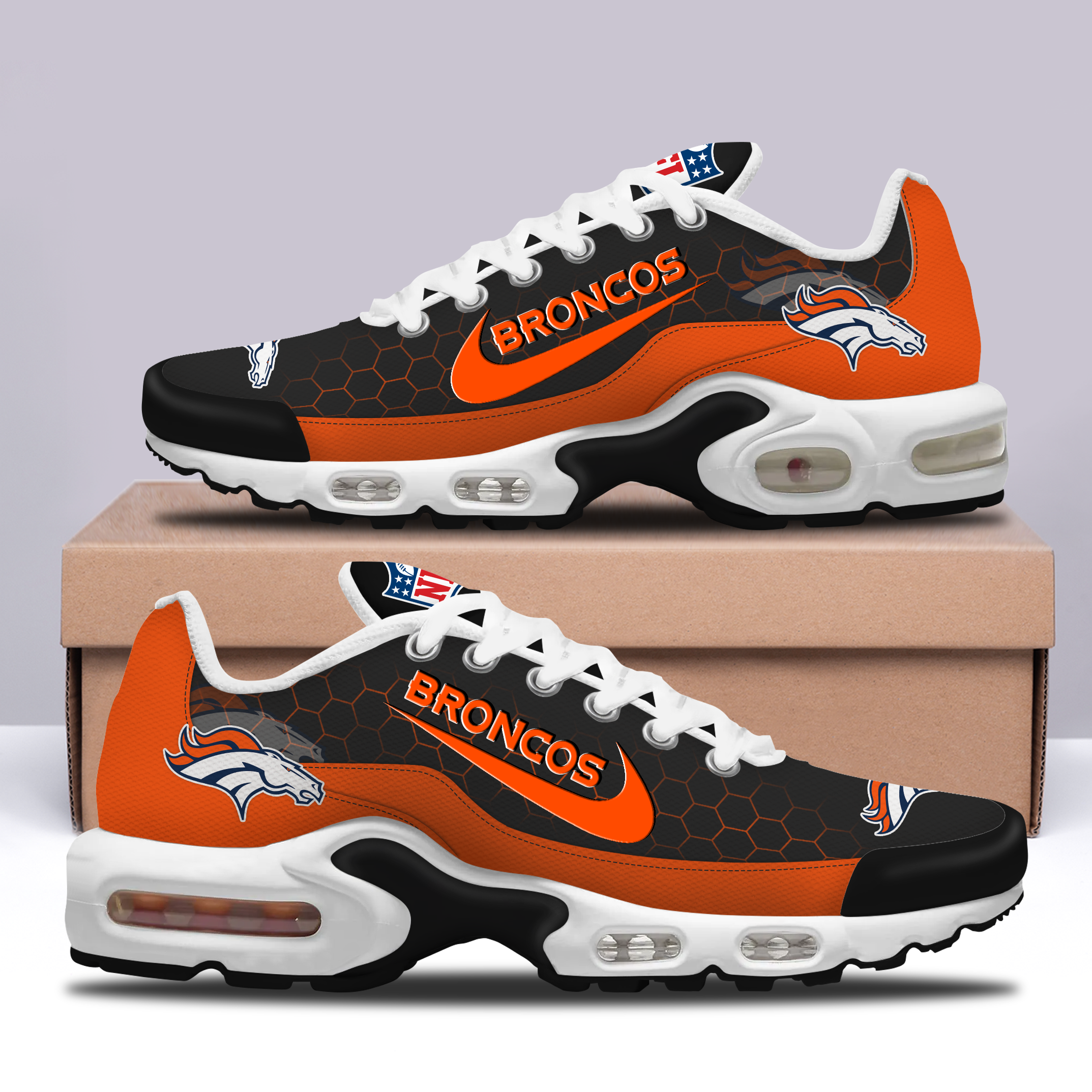 Ideafootwear Denver Broncos TN Shoes Sneakers For Men And Women