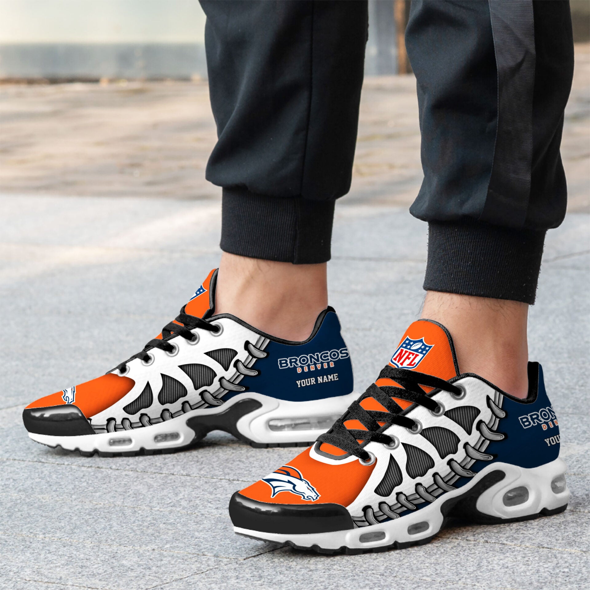 Ideafootwear Denver Broncos TN Shoes Sneakers For Men And Women